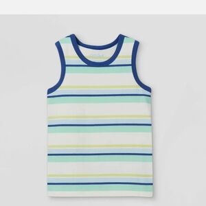 Like New Cat & Jack Toddler Boys Striped Tank Top Size 3T